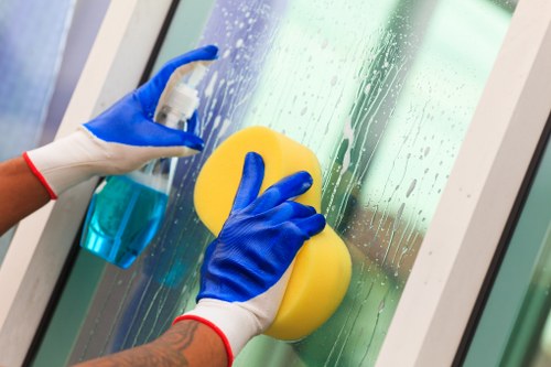 Facade cleaning service for a Hollandpark building exterior