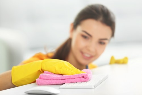 Local cleaning team carrying out a full deep clean in a Hollandpark home or flat